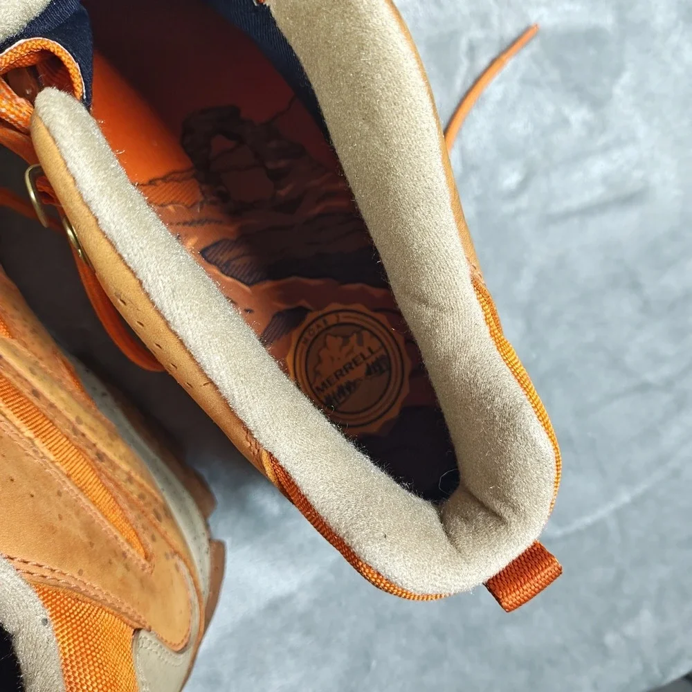 Merrell Moab 3 Boots Mens 14 Orange Burnish J036379 Waterproof Hiking ML036379